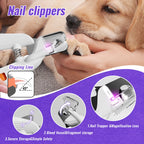Cordless Pet Grooming Kit – Low Noise, IPX7 Waterproof – Nail Grinder & Paw Trimmer for Dogs & Cats