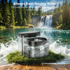 VEWO 11L Dog Water Fountain – No Spill, Ultra Quiet – 7 Days No Refill for Large Pets