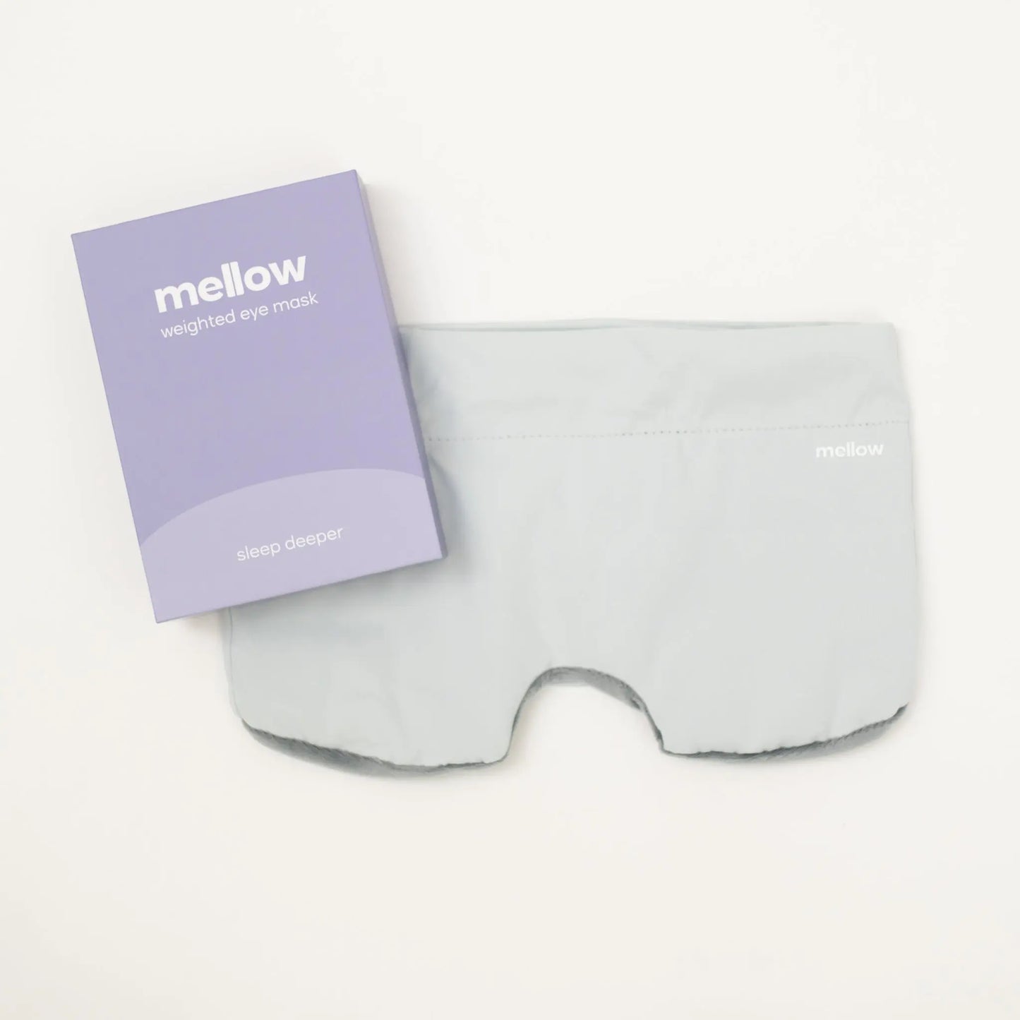 Mellow Sleep Weighted Eye Mask – Strapless 360° Wraparound, Soft Light Blocking for Relaxation