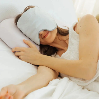Mellow Sleep Weighted Eye Mask – Strapless 360° Wraparound, Soft Light Blocking for Relaxation
